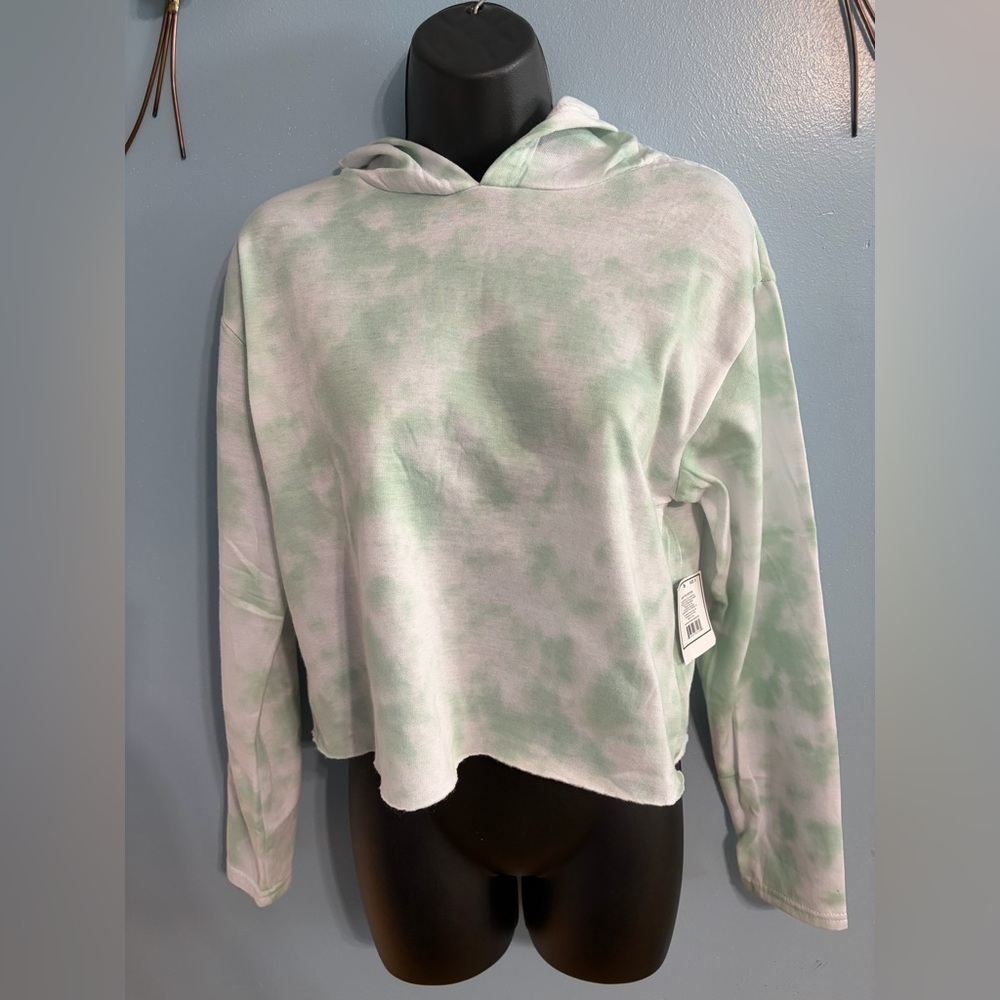 Mint Green Tie-Dye Women's Hoodie NWT
